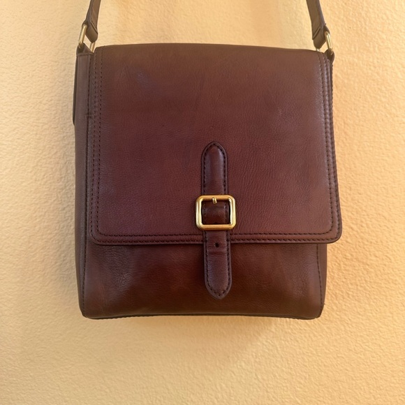 Frye Chocolate Brown Small Messenger Cross Body Bag - Picture 3 of 16